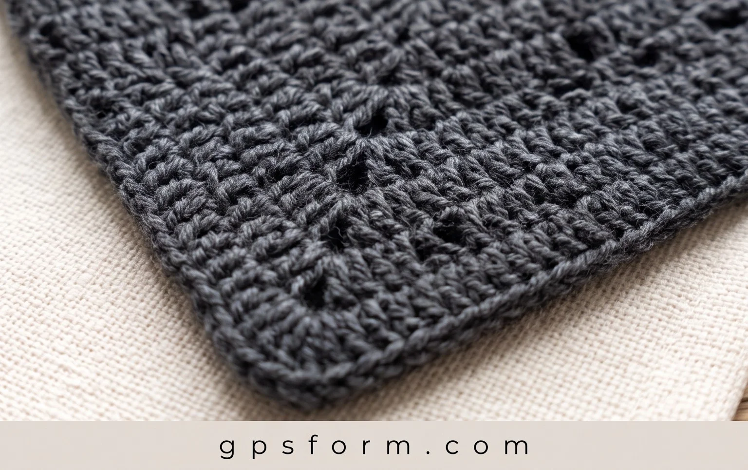 Flat-Lay Drawstring Bag Free Crochet Pattern